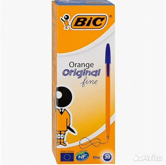 Ручки bic синие