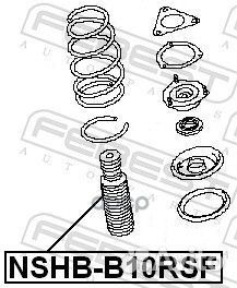 Пыльник переднего амортизатора (nissan almera B