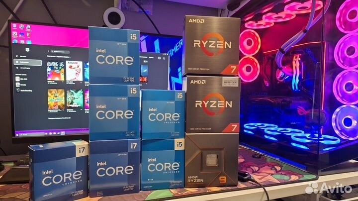 Процессоры Intel Core i5 / i7, AMD 7600X / 7900X