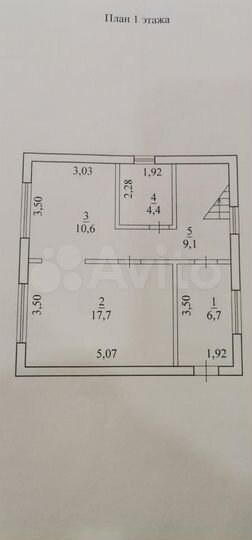 Дом 101,4 м² на участке 7 сот.