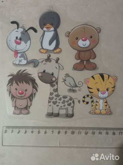 Термонаклейка (термоаппликация) зверушки