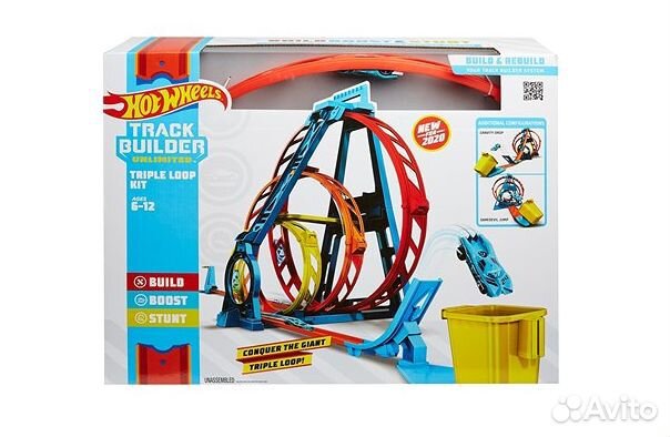 Hot Wheels Конструктор трасс Тройная петля GLC96