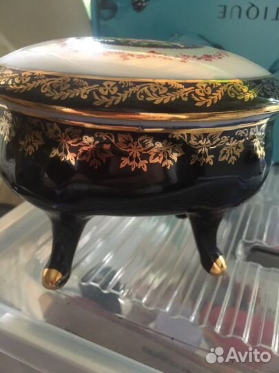 Шкатулка старинная гдр 12/9см