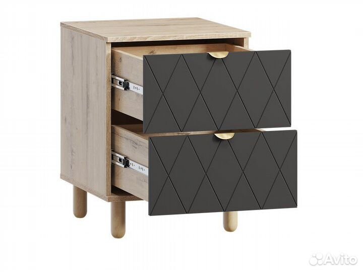 Тумба прикроватная Теджонс Diamond Grafit