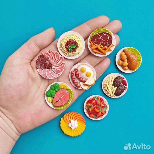 Еда для кукол, набор миниатюрной еды