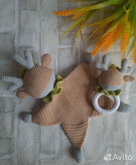 Комфортер и погремушка-грызунок