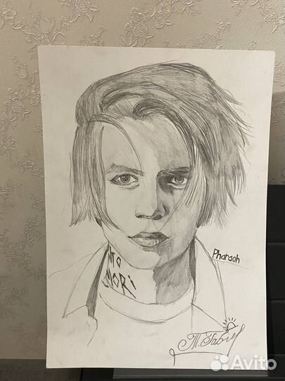 Портрет по фото карандашом