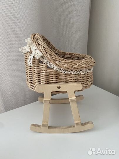 Плетеная люлька- качалка 15 см