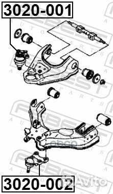 Опора шаровая переднего нижнего рычага 3020002