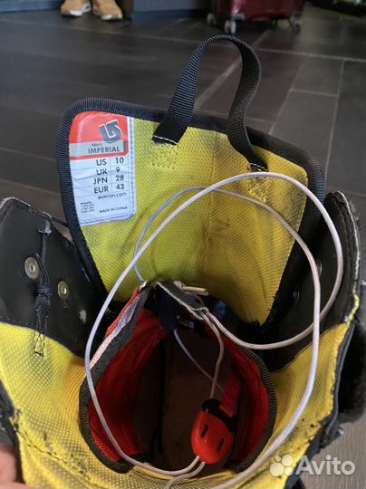 Сноубордические ботинки burton 43