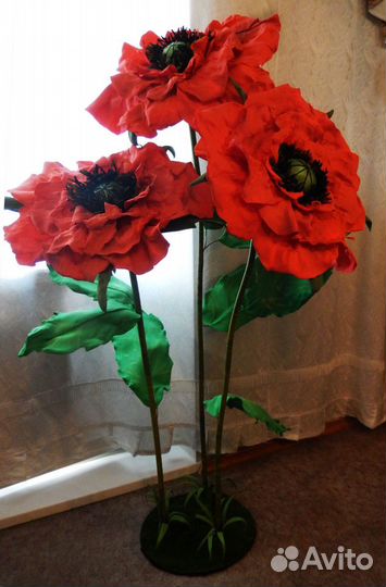 Ростовые цветы для оформления праздников, витрин