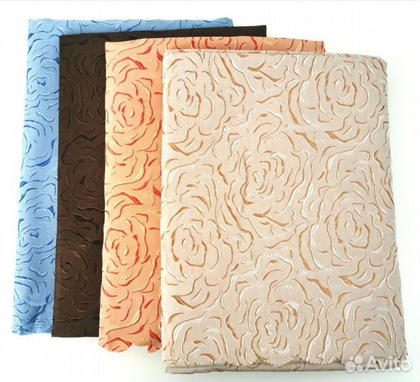 Шторы готовые, жаккард роза