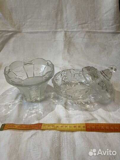 Хрустальная посуда: вазы, креманки, бокалы