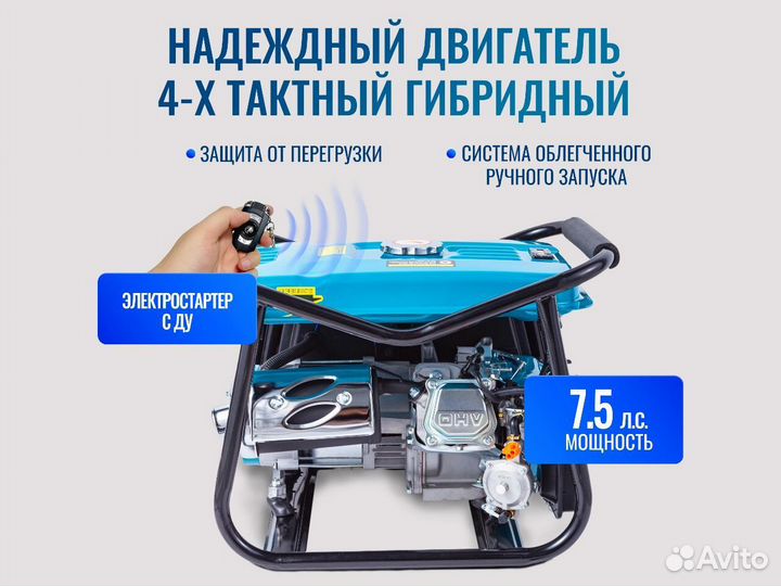 Генератор гибрид supergen WX-4400