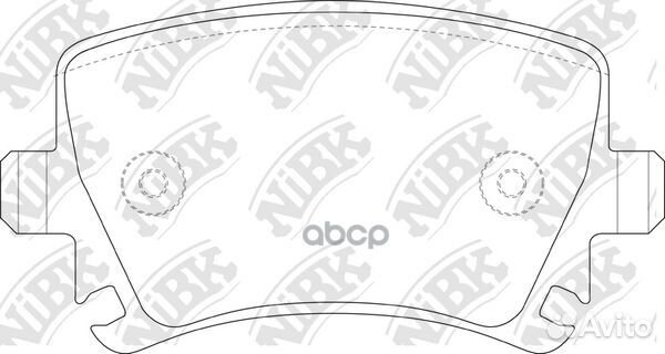 Колодки тормозные дисковые зад PN0349 NiBK
