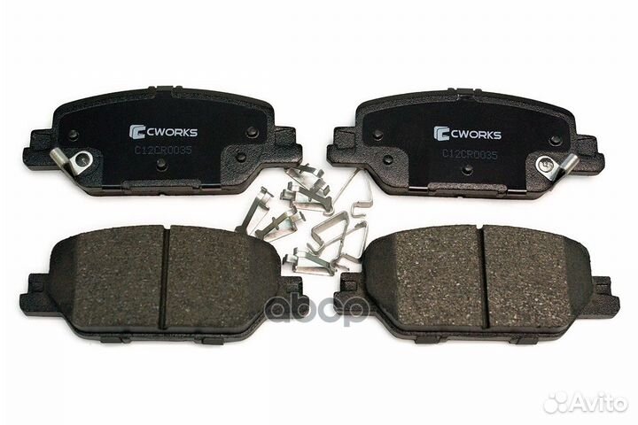 Тормозные колодки задние (Low Metallic) C12CR00