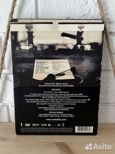 Metallica S&M Американский DVD