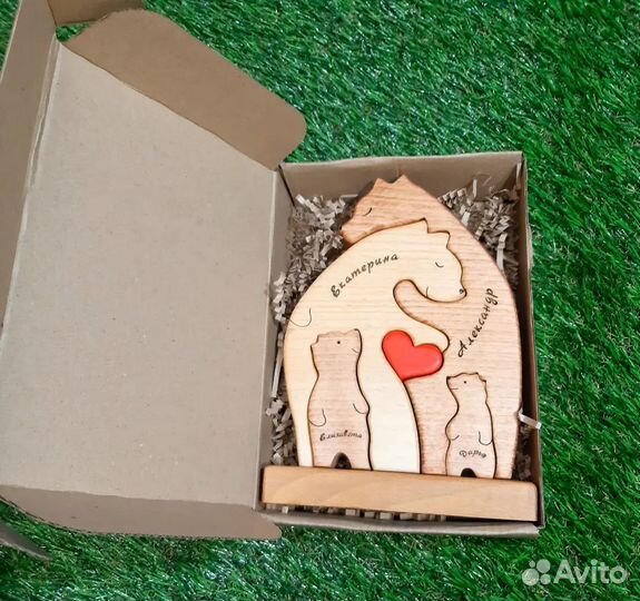 Семейный пазл. Мишки