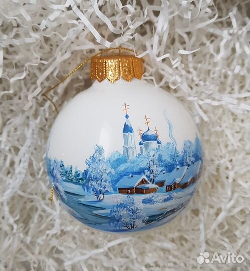 Новогодние стеклянные шарики