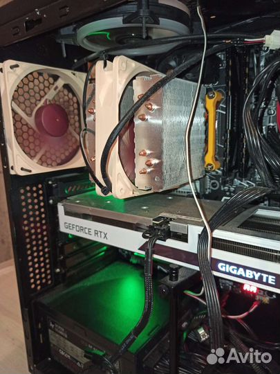 Компьютер e5-2678v3/32gb/3060/650W/noctua+монит 24