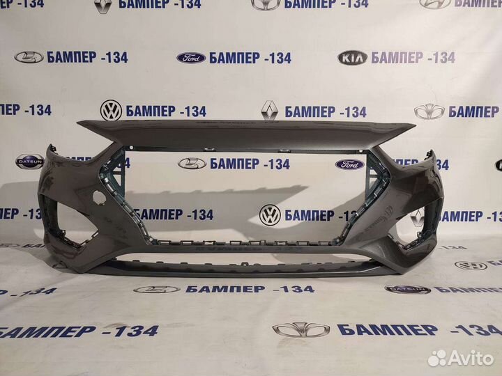 Бампер передний hyundai solaris 2 серый