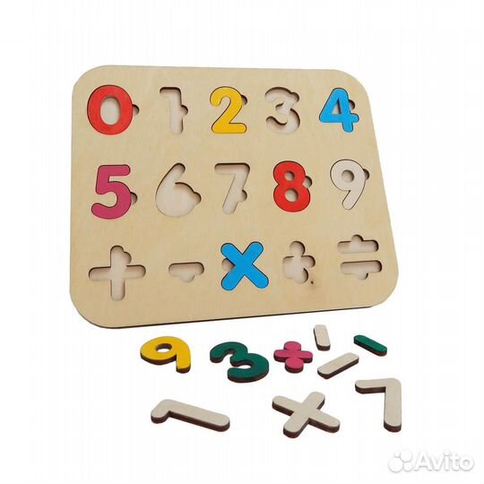 Рамка-вкладыш цифры и знаки