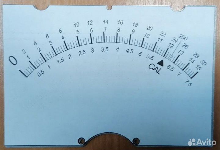 Шкала для испытателя, измерителя радиоламп