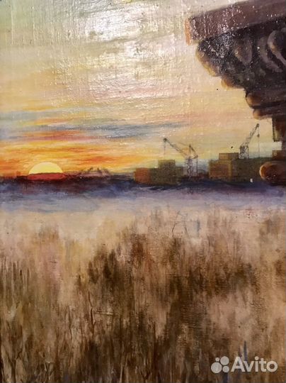 Картина «Снегири». Масло, холст