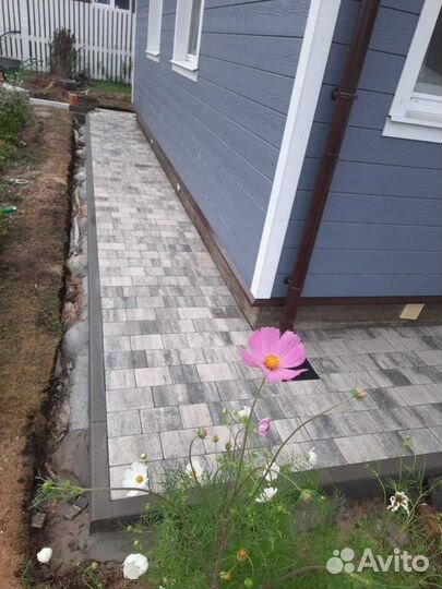 Отмостка, Фундамент, Заезды, площадки, Плитка