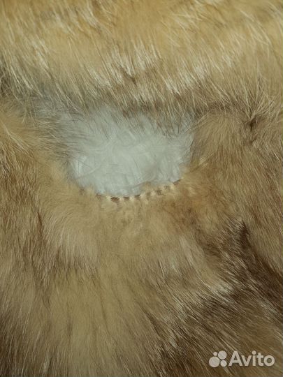 Жилетка женская из натурального меха лисы