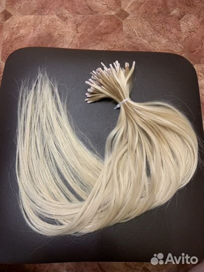 Волосы для наращивания 50 см блонд