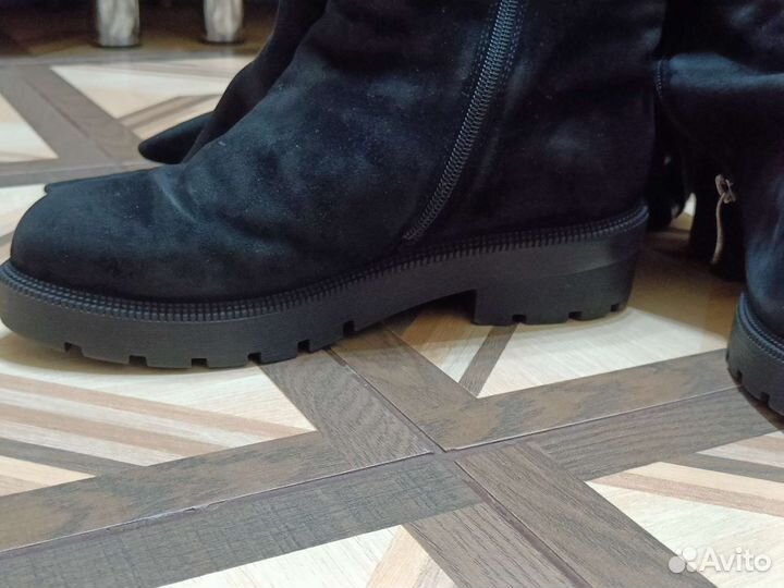 Замшевые Сапоги