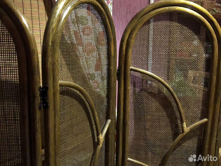 Ширма из ротанга