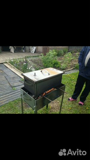 Коптильня с гидрозатвором