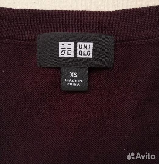 Пуловер uniqlo XS натуральная шерсть