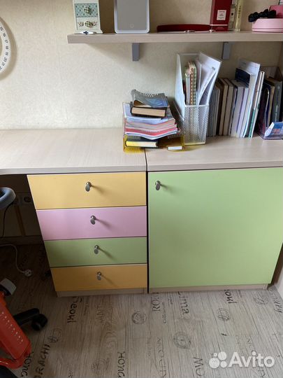 Стол письменный с 2-мя тумбами для детской