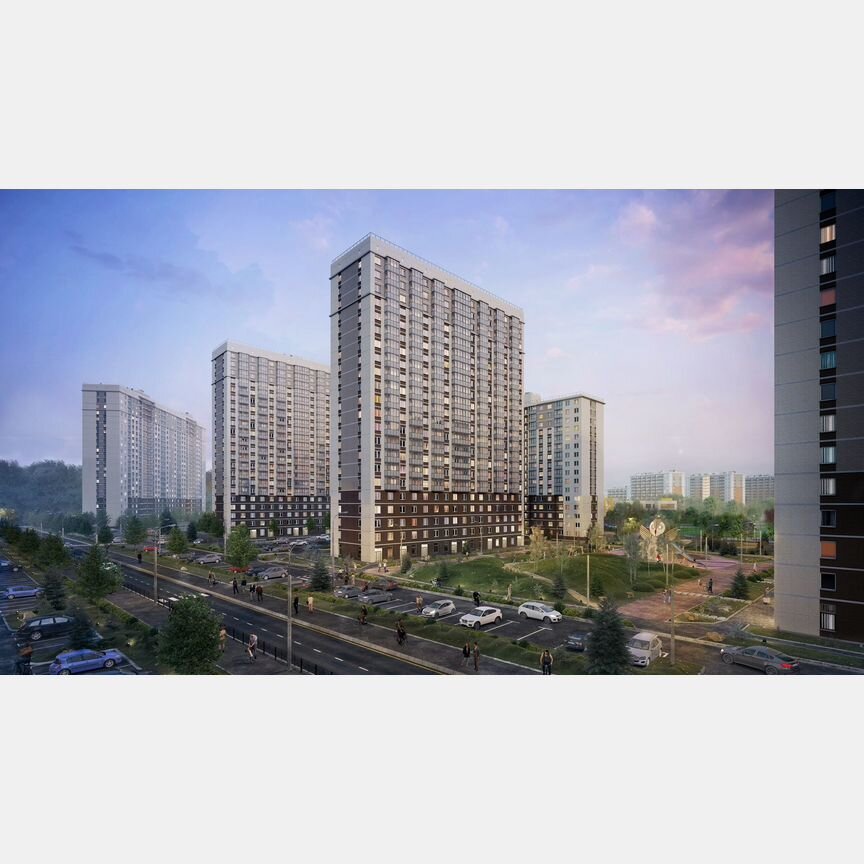 1-к. квартира, 40,9 м², 3/24 эт.