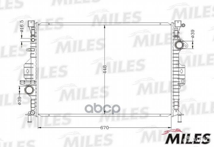 Радиатор (паяный) ford mondeo IV 2.0D/2.5D/4.4