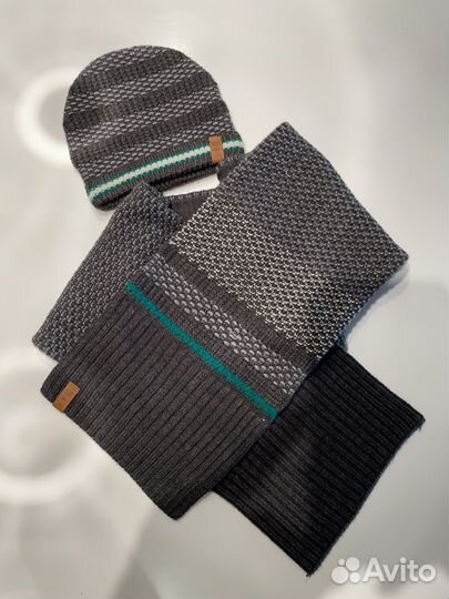 Комплект шапка и шарф для мальчика