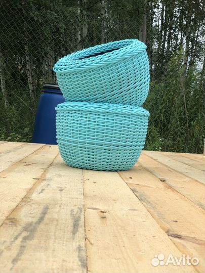 Комплек кашпо Мята (ротанг)