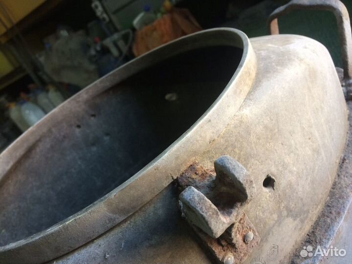 Варочный никелевый бак полевой кухни 1929г Чехия