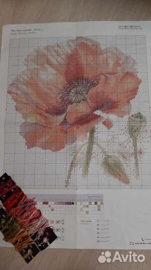 Набор для вышивания крестом (остатки)