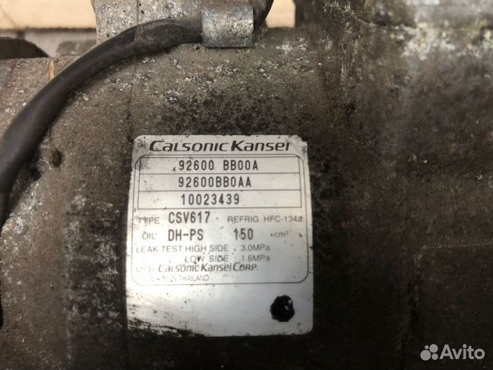 Компрессор кондиционера Nissan Qashqai внедорожник