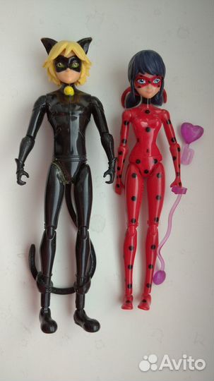 Шарнирные фигурки Леди Баг и Супер-кот Miraculous
