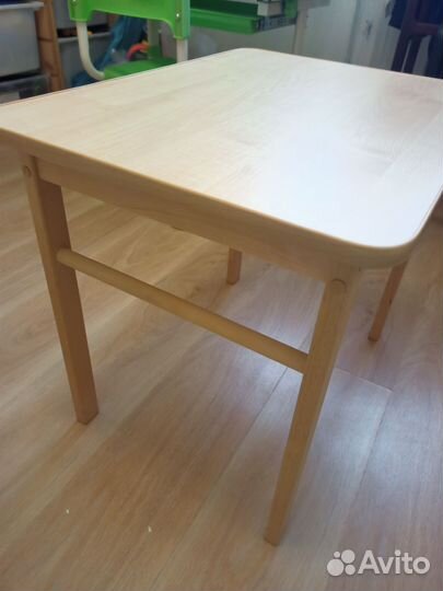 Стол и стул детские деревянные