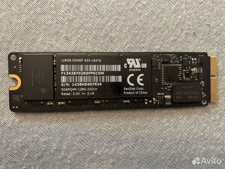 Apple ssd 128gb (оригинальный)