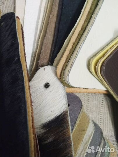 Набор - куски натуральной кожи 139 шт