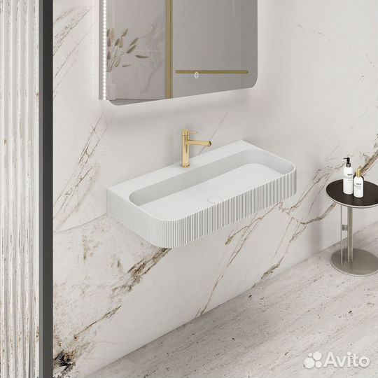 Раковина Solid Surface Vincea VWB-6SG90MW, 900*46