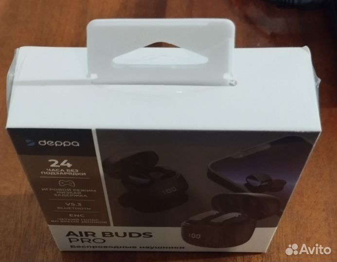 Беспроводные наушники Deppa Air Buds Pro новые