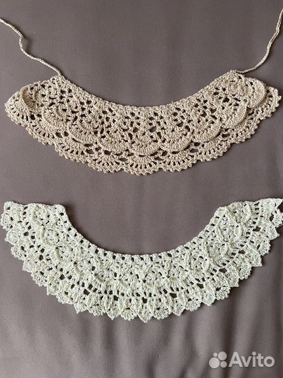 Кружевной воротник ручная работа